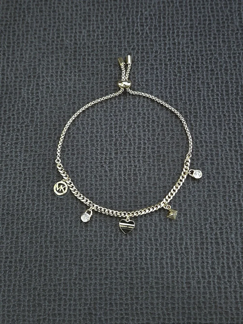 Michael Kors Gold💛 Charms Slider Bracelet -  NIB